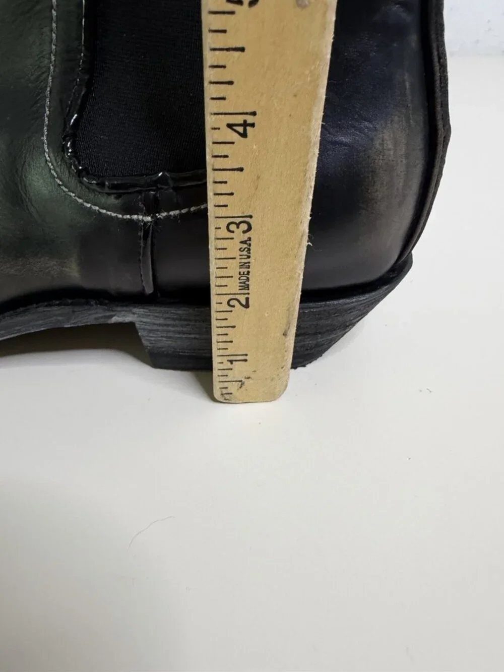 Old Gringo Men 10.5 Western Chelsea Leather Boots Black Patent Cap Toe Unworn